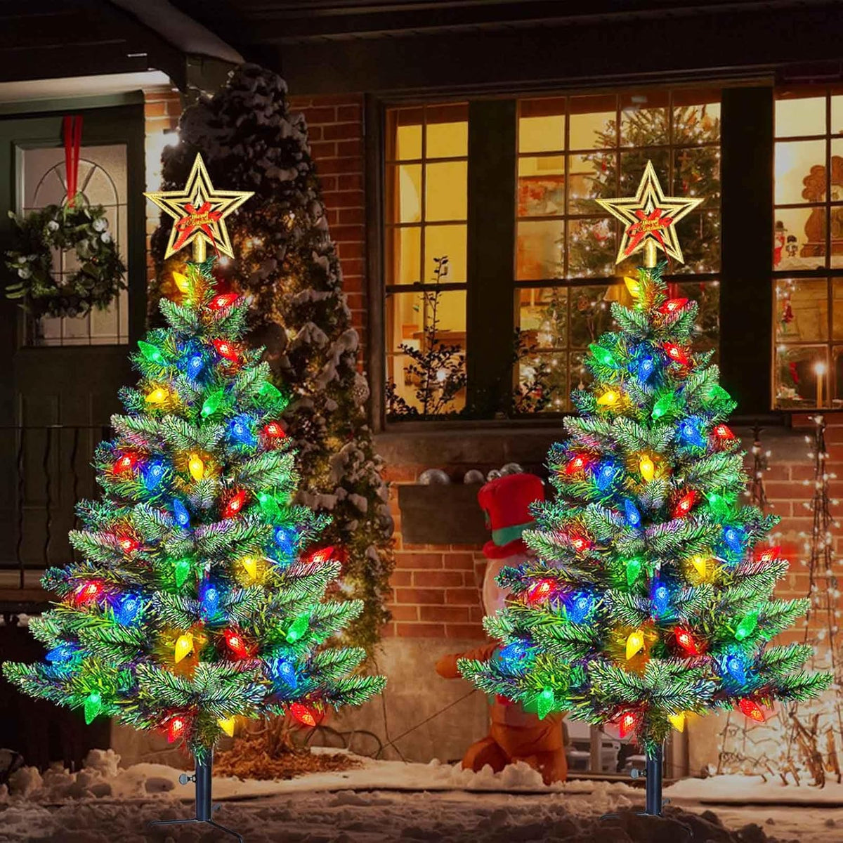 Upgraded Set of 2 Solar Christmas Tree