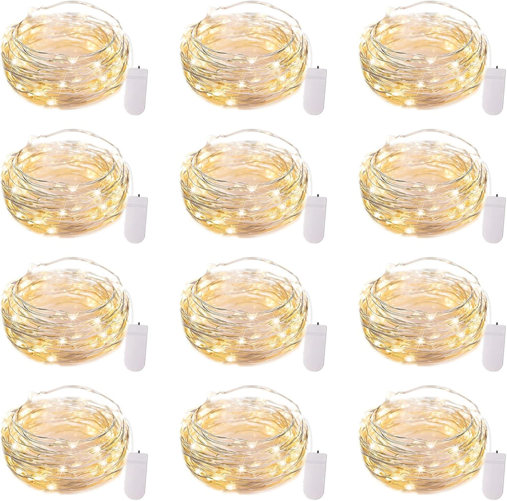 Micro LED Battery-Powered Fairy String Lights — 7 ft