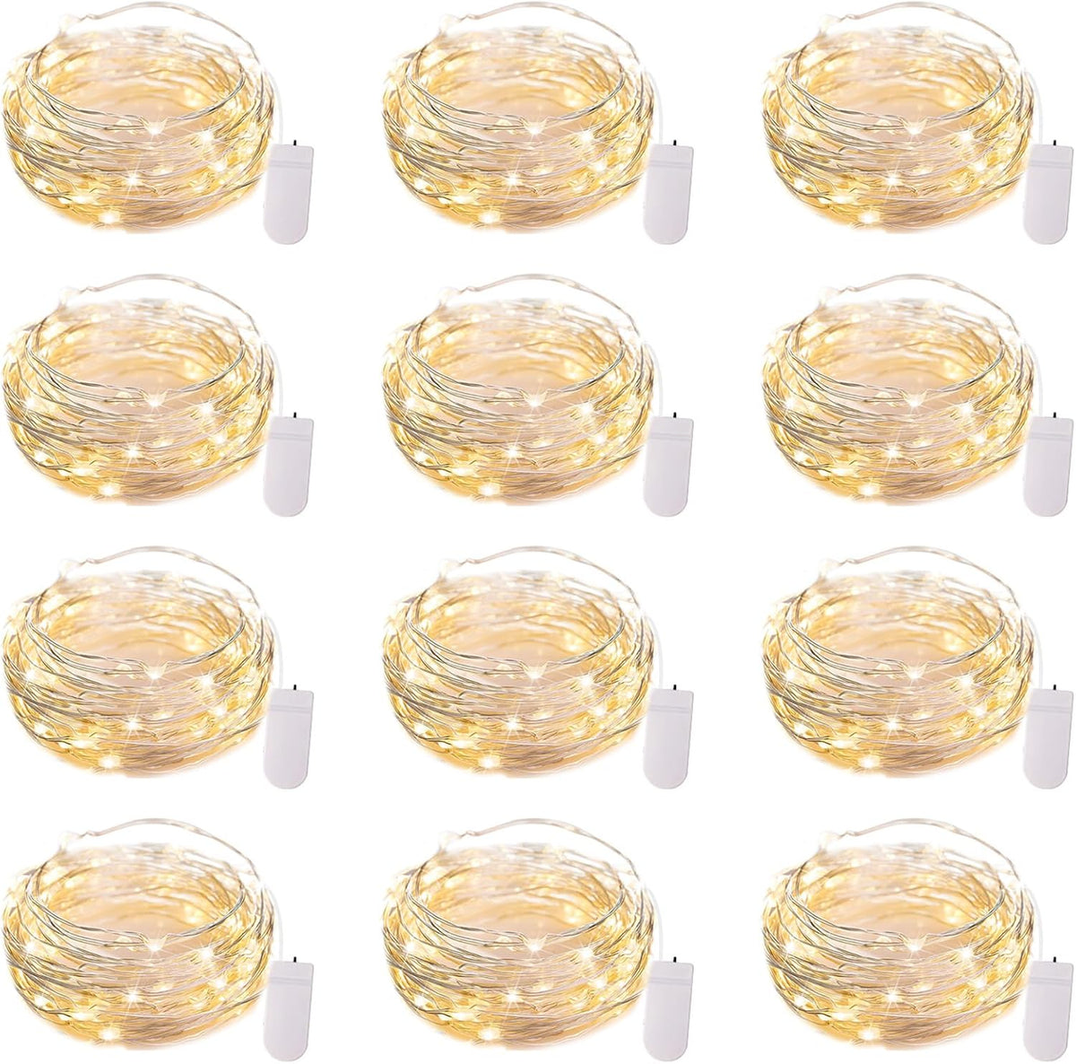 Micro LED Battery-Powered Fairy String Lights — 7 ft