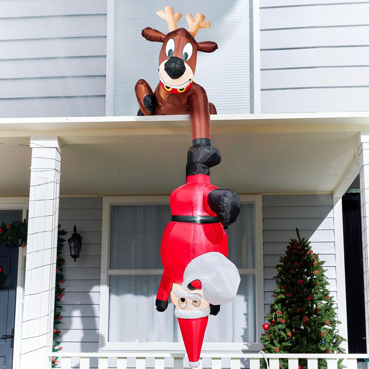 Joiedomi 8 ft Hanging Christmas Inflatables Decoration