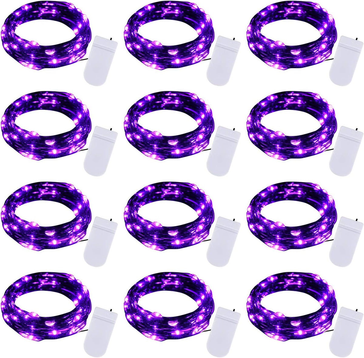 Micro LED Battery-Powered Fairy String Lights — 7 ft
