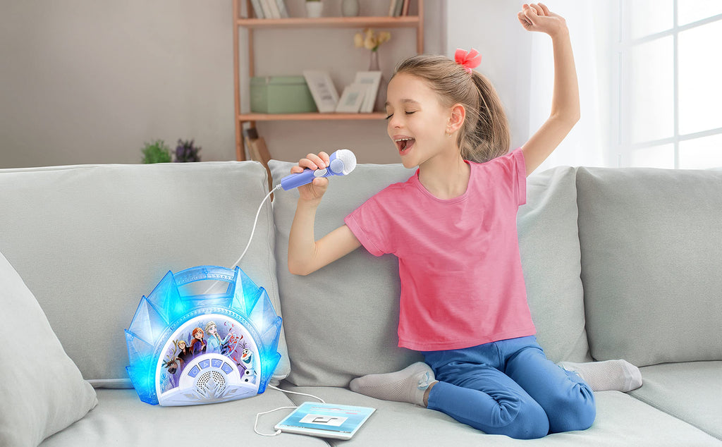 Kids' Boombox Karaoke Machine with Wired Microphone