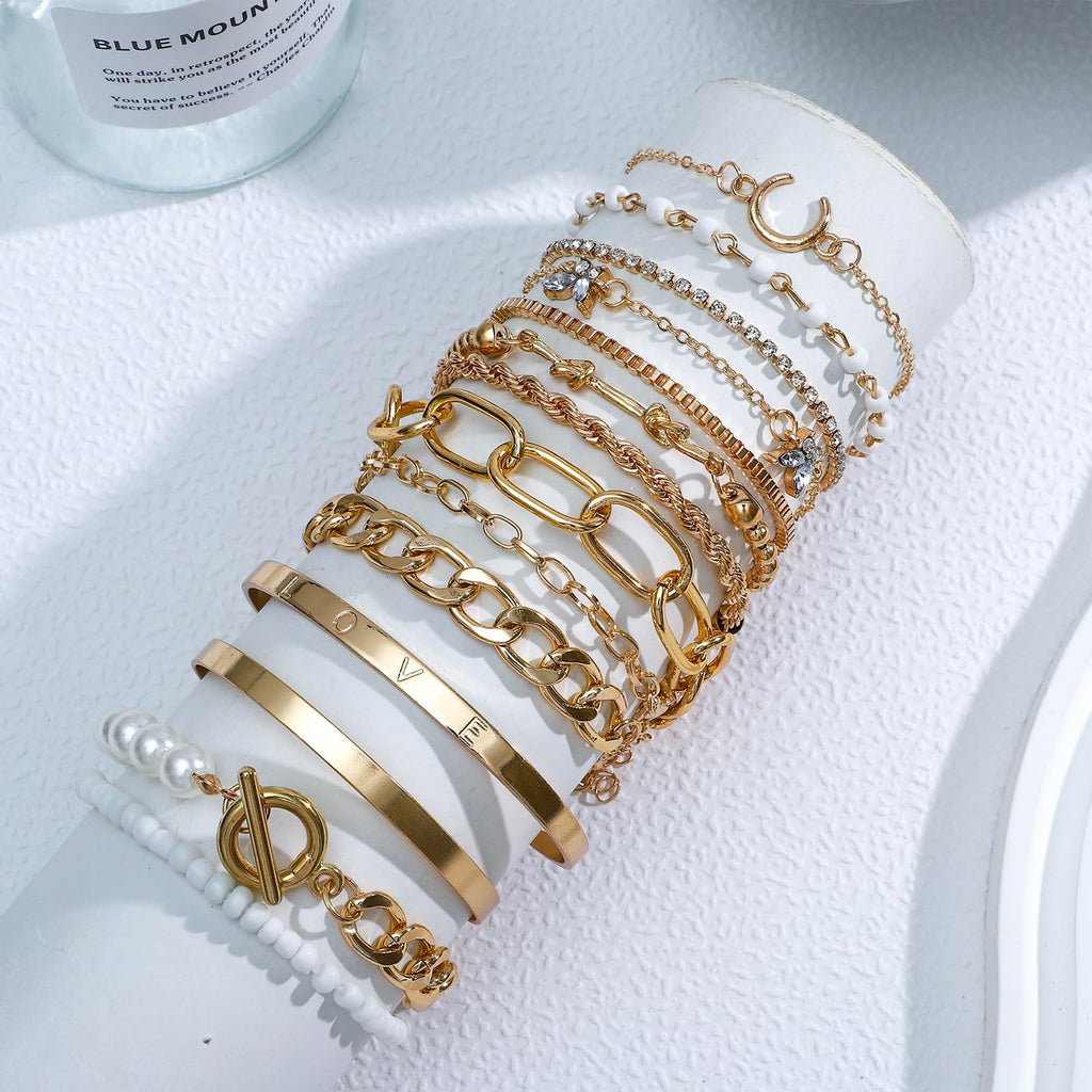 Multi-Piece Gold-Tone Jewelry Gift Set