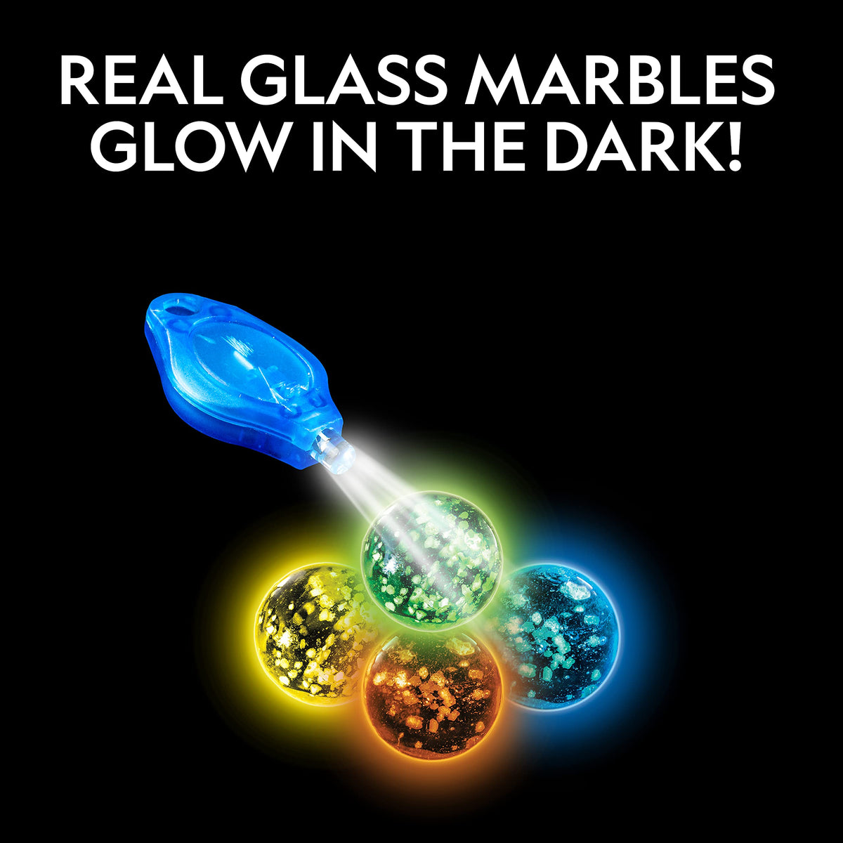 Glow-in-the-Dark Marble Run Construction Set, 250 Pieces