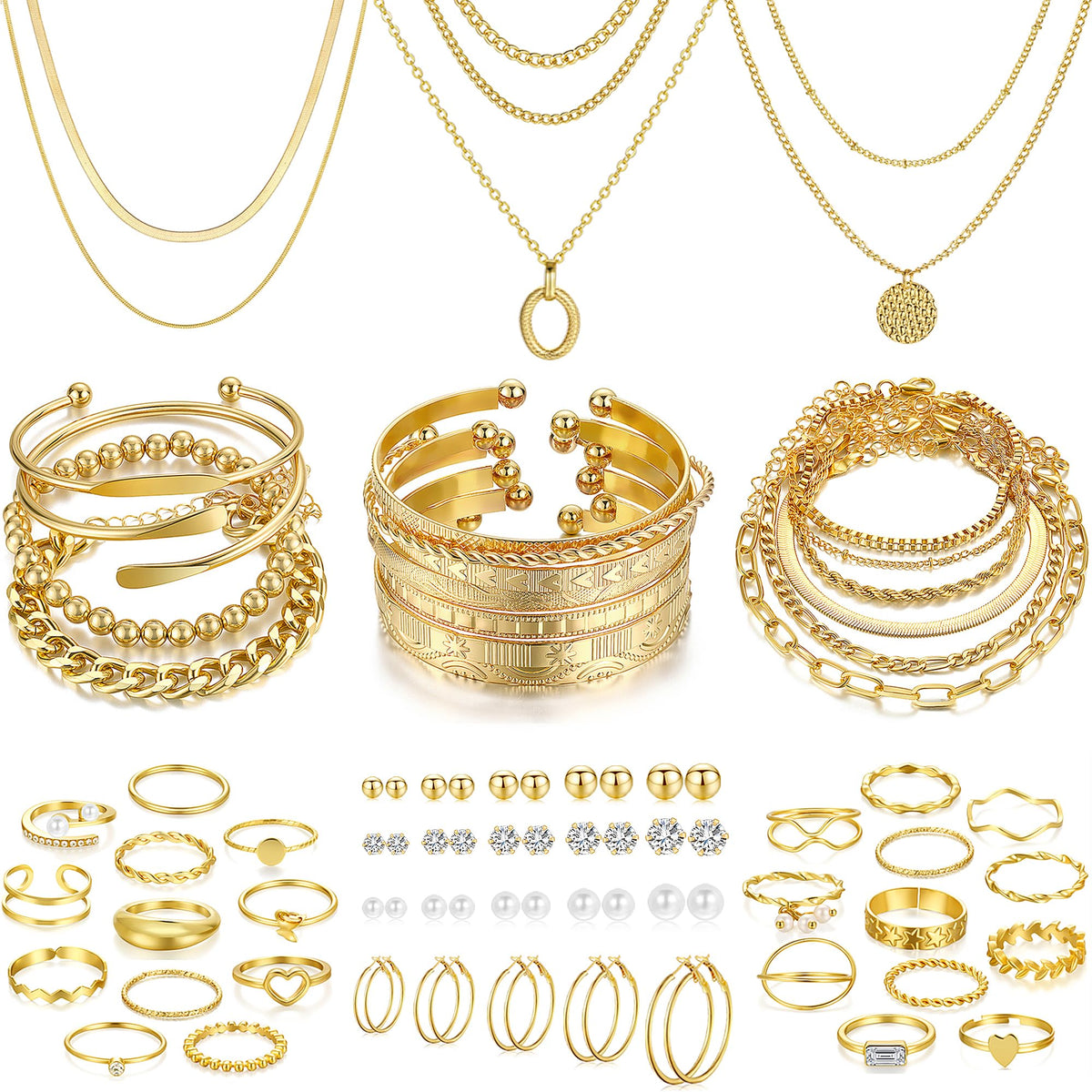 68-Piece Fashion Jewelry Gift Collection
