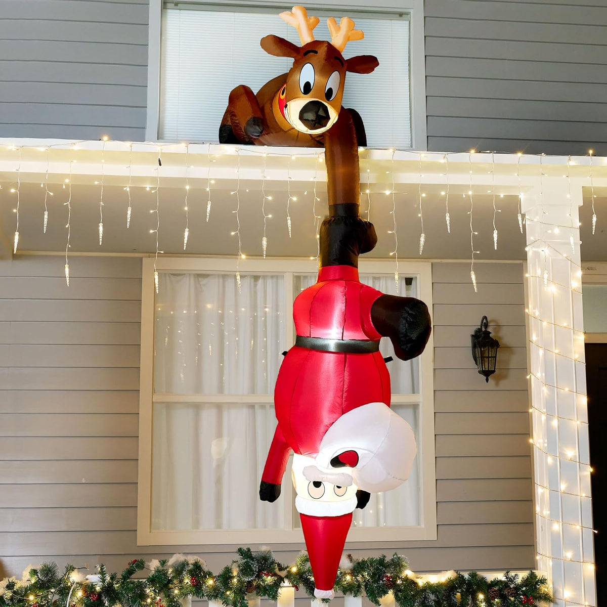 Joiedomi 8 ft Hanging Christmas Inflatables Decoration
