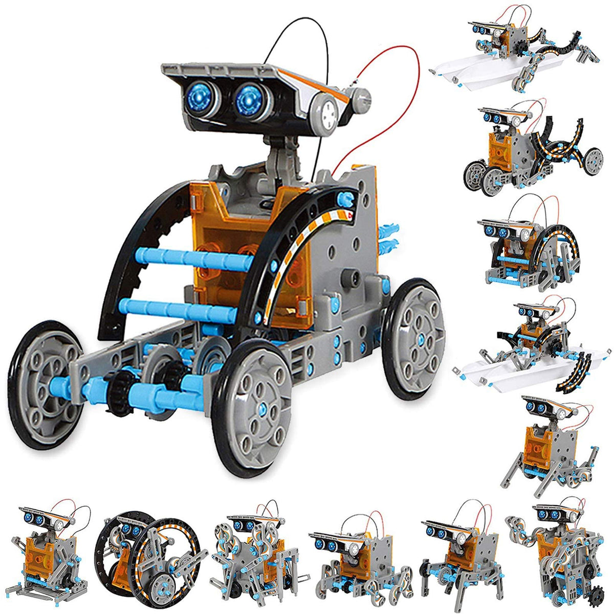 12-in-1 Solar STEM Robot Building Kit – Ages 8–13
