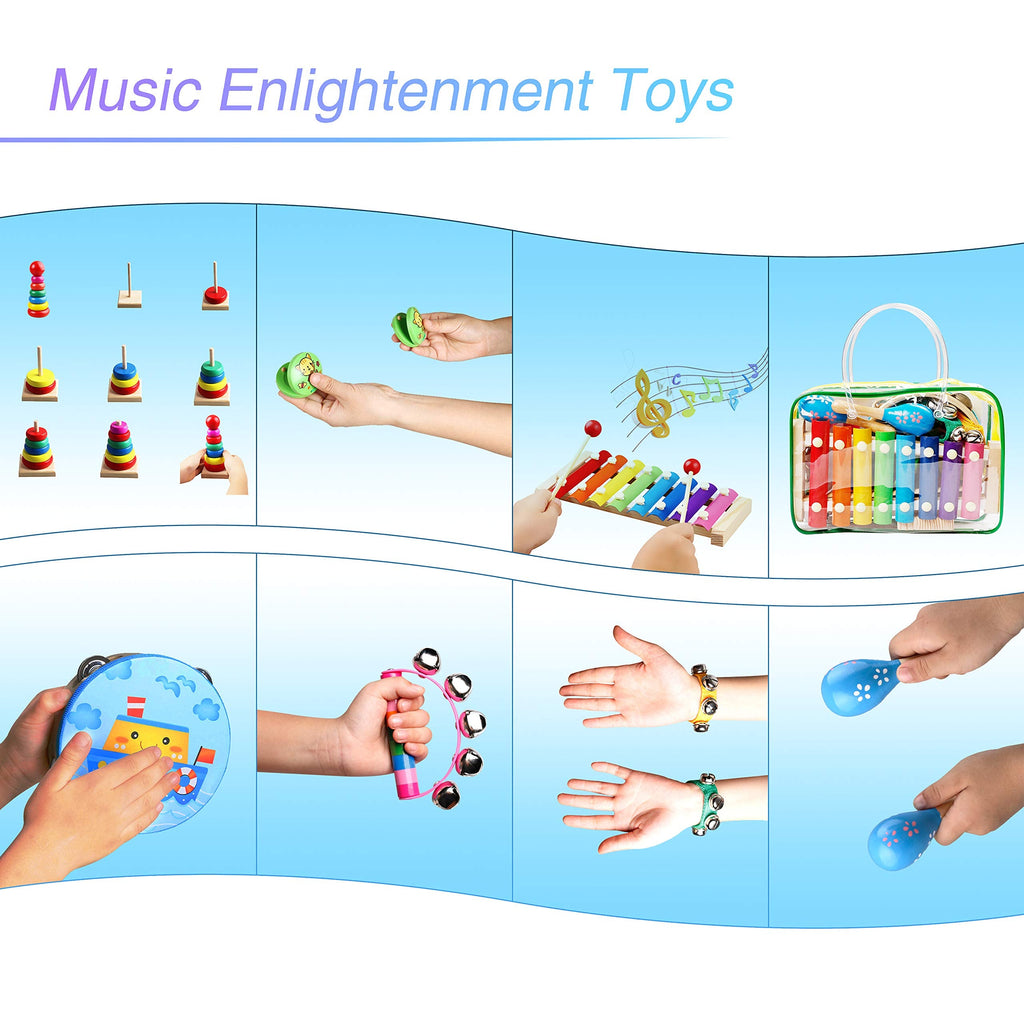 Kids’ Wooden Musical Instrument Set