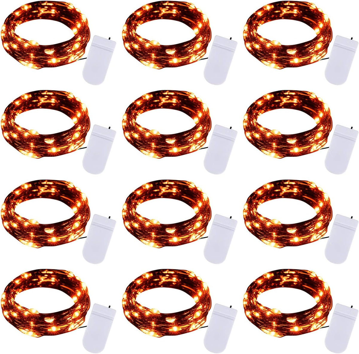 Micro LED Battery-Powered Fairy String Lights — 7 ft