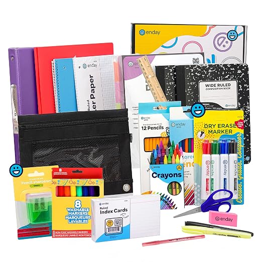Enday Grades 4–5 School Supplies Kit, 79 Pieces