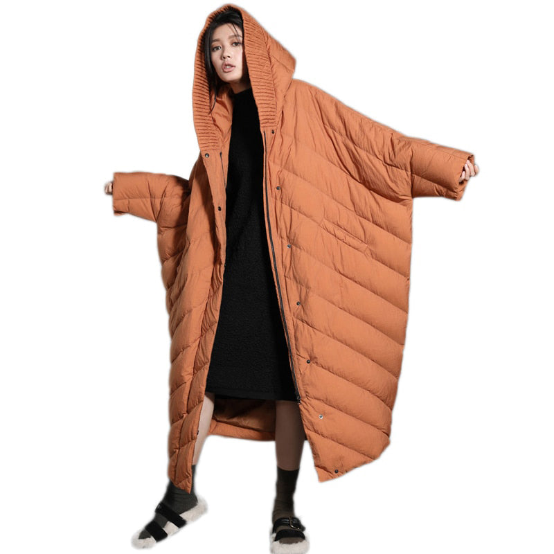 Women's Plus Size Oversized Cocoon Down Coat