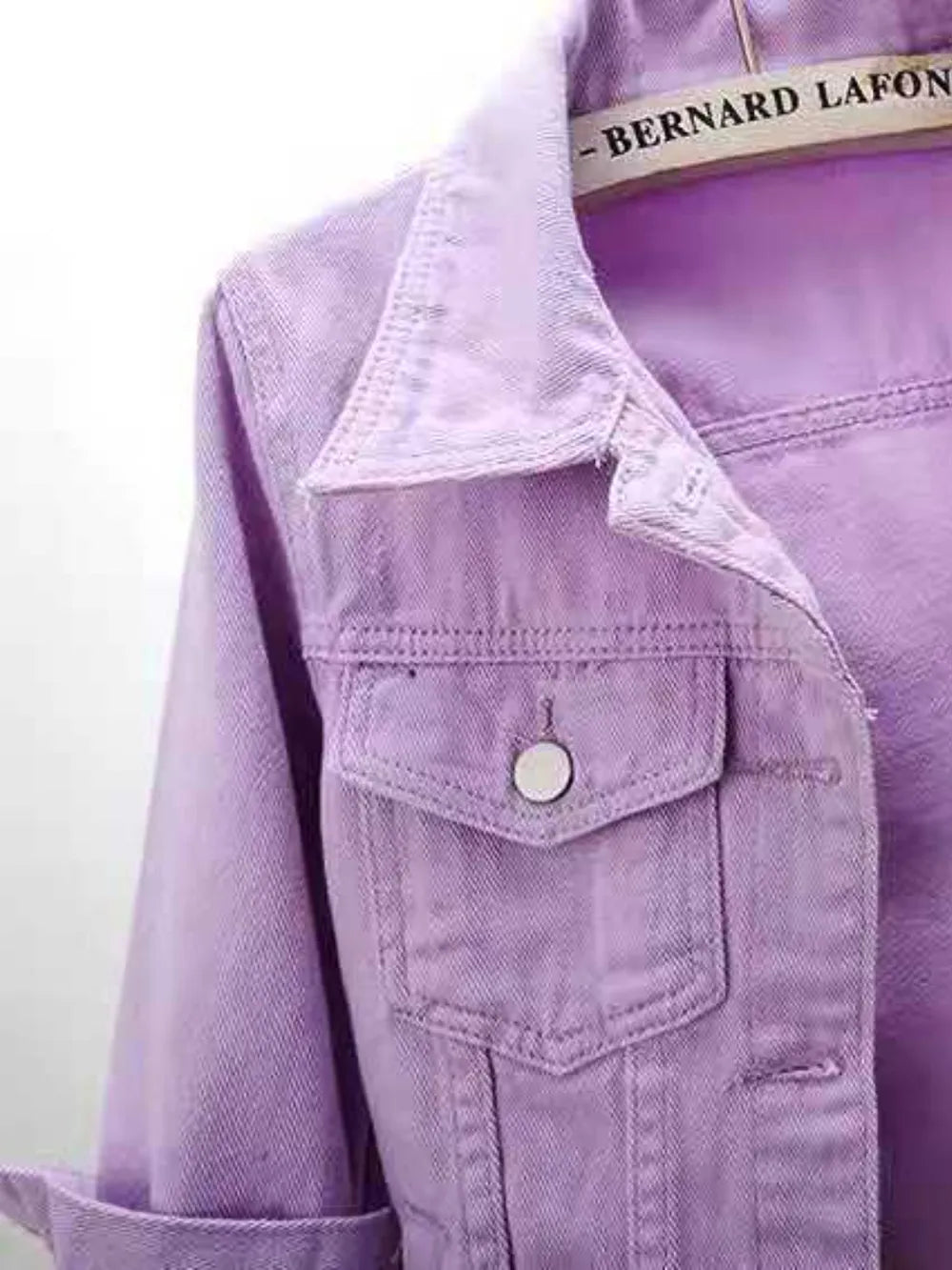 Women's Plus Size Cropped Denim Jacket