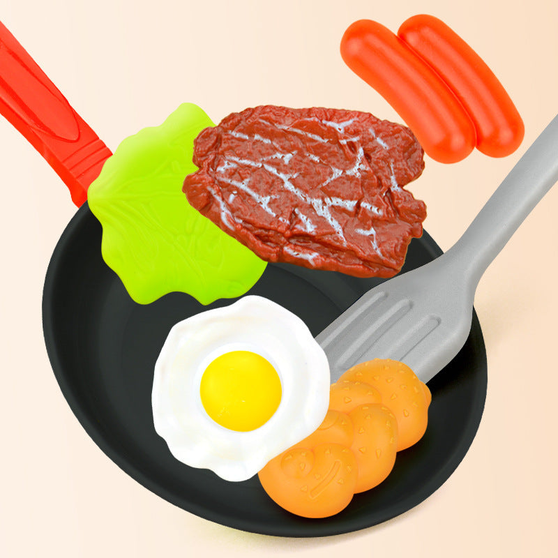 Kids’ Pretend Play Pan, Spatula & Steak Set
