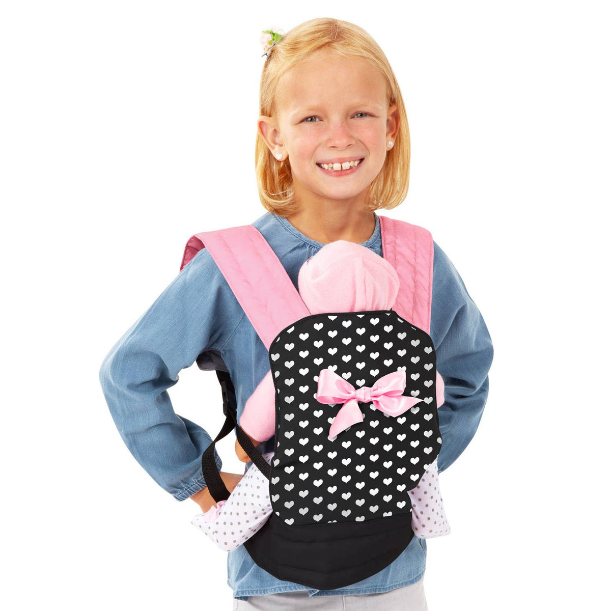 Baby Doll Carrier — Pink Hearts