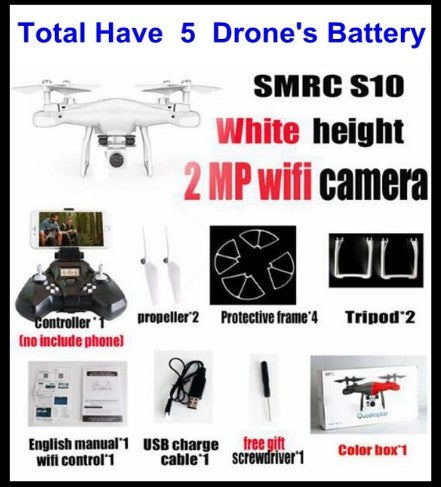 S10 SMRC FPV Quadcopter Drone with 2MP Wi-Fi Camera