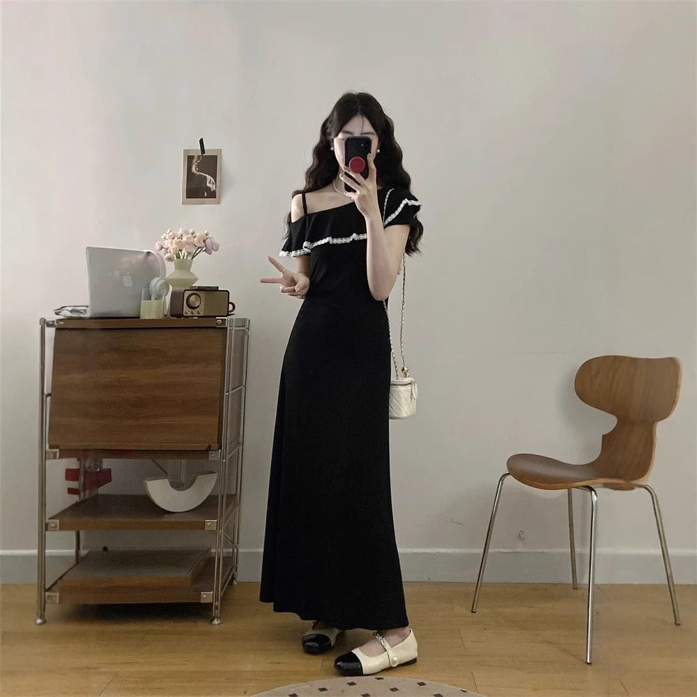 Women's Plus Size Ruffle Off-the-Shoulder Dress
