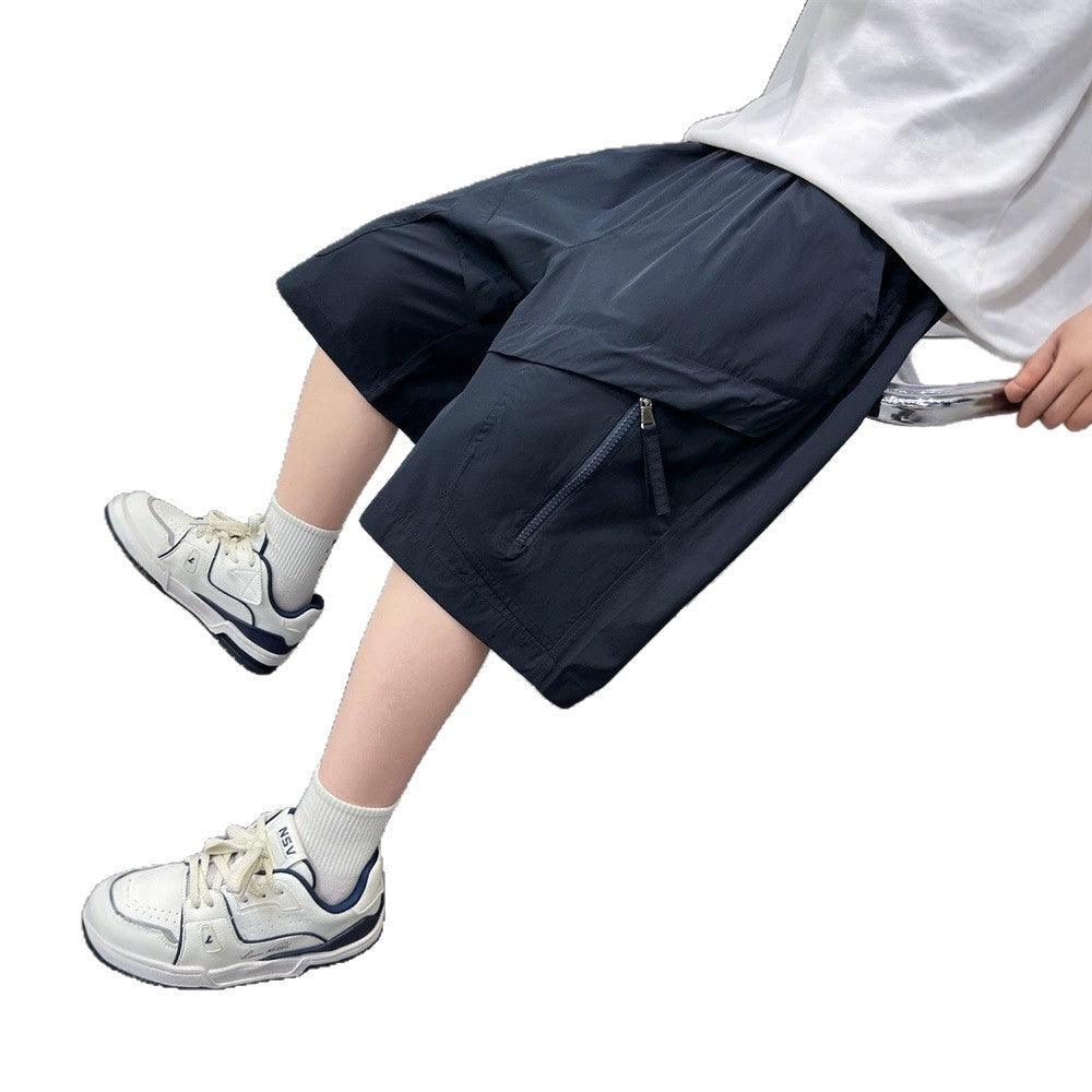 Boys’ Mid-Length Cargo Shorts