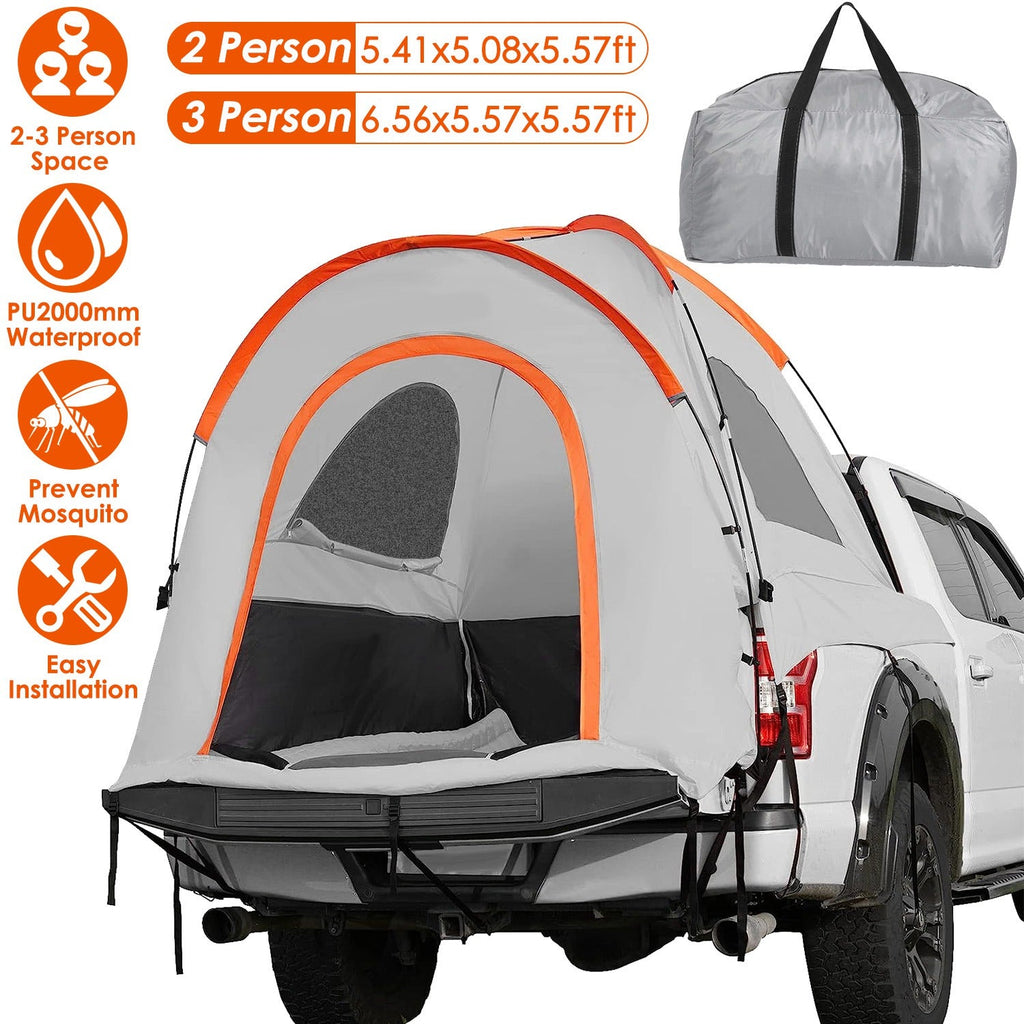 LakeForest Pickup Truck Bed Tent with Rainfly — 5.41–6.56 ft