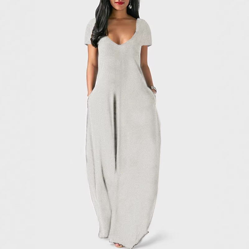 Women's Plus Size V-Neck Dress