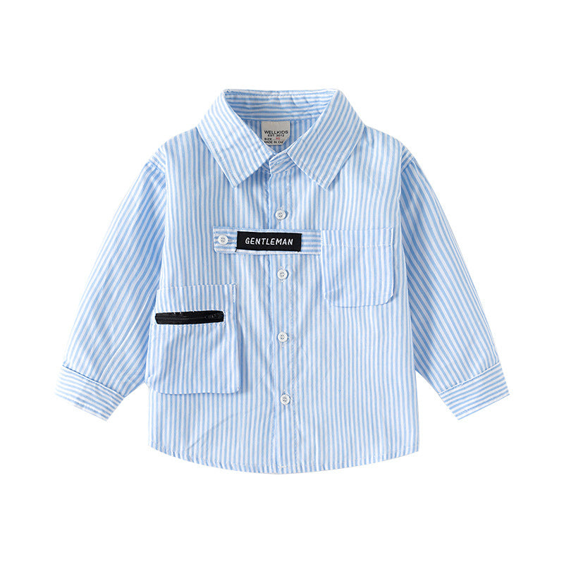 Long Sleeve Shirt Children's Cotton Shirt, Kids Blouse