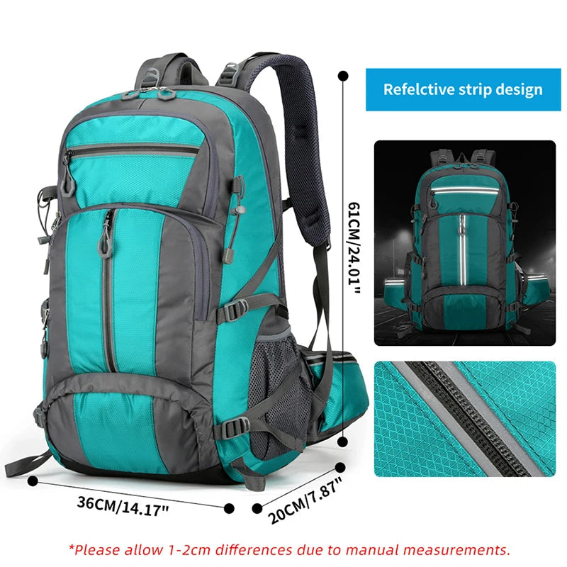 50L Hiking & Fishing Backpack