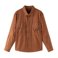 Men's Plus Size Retro Workwear Shirt Jacket
