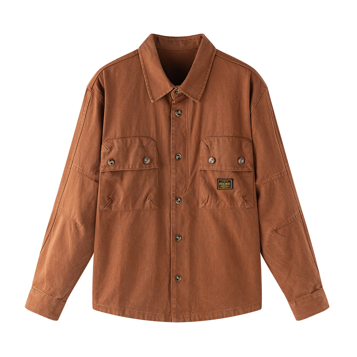 Men's Plus Size Retro Workwear Shirt Jacket