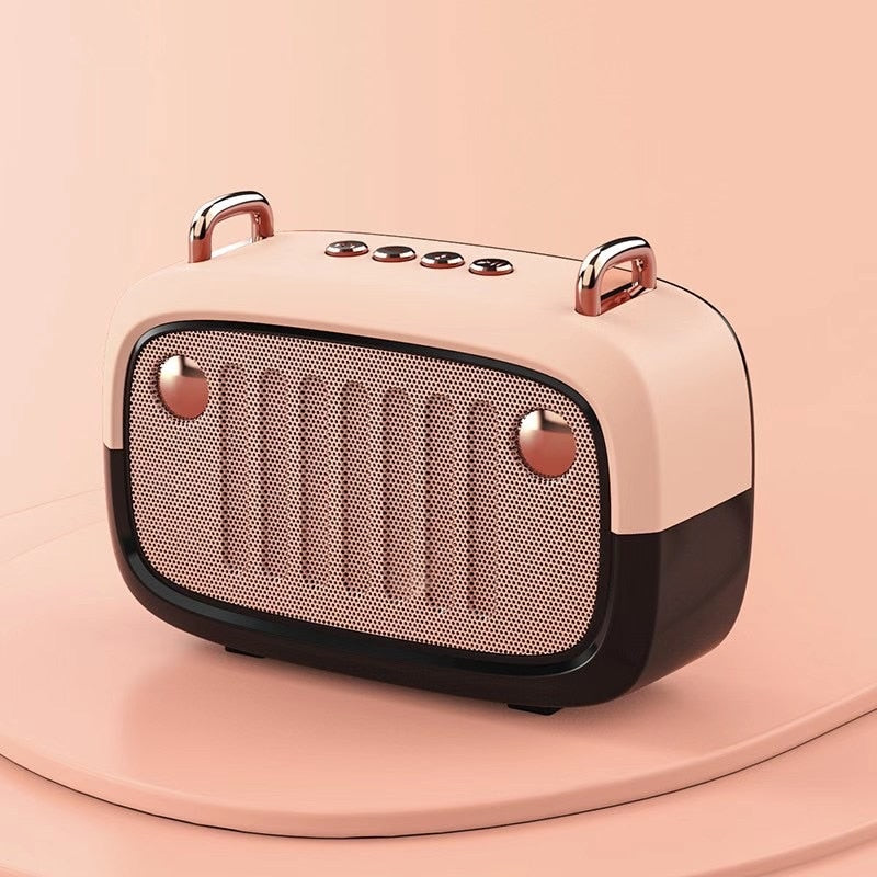 Vintage-Style Bluetooth 5.0 Speaker with FM Radio & USB