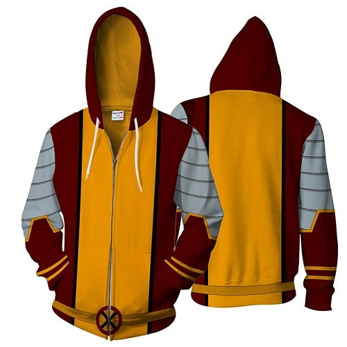 Men's Plus Size Graphic Zip Hoodie