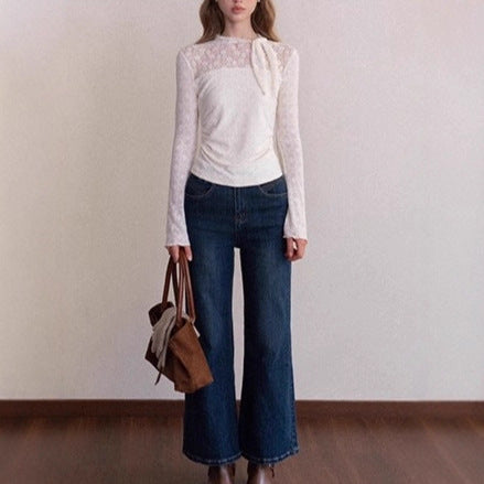 Women's Slim-Fit Long-Sleeve Blouse