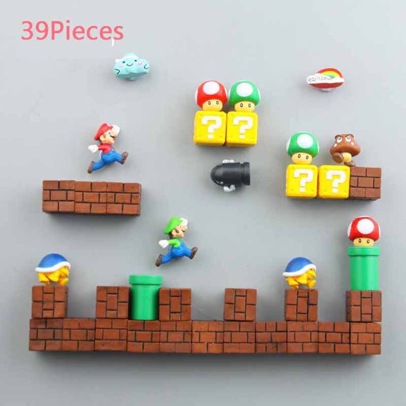 Super Mario Resin Fridge Magnets