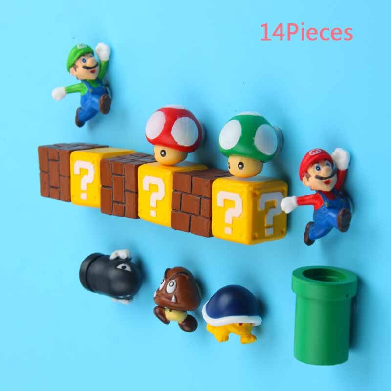 Super Mario Resin Fridge Magnets