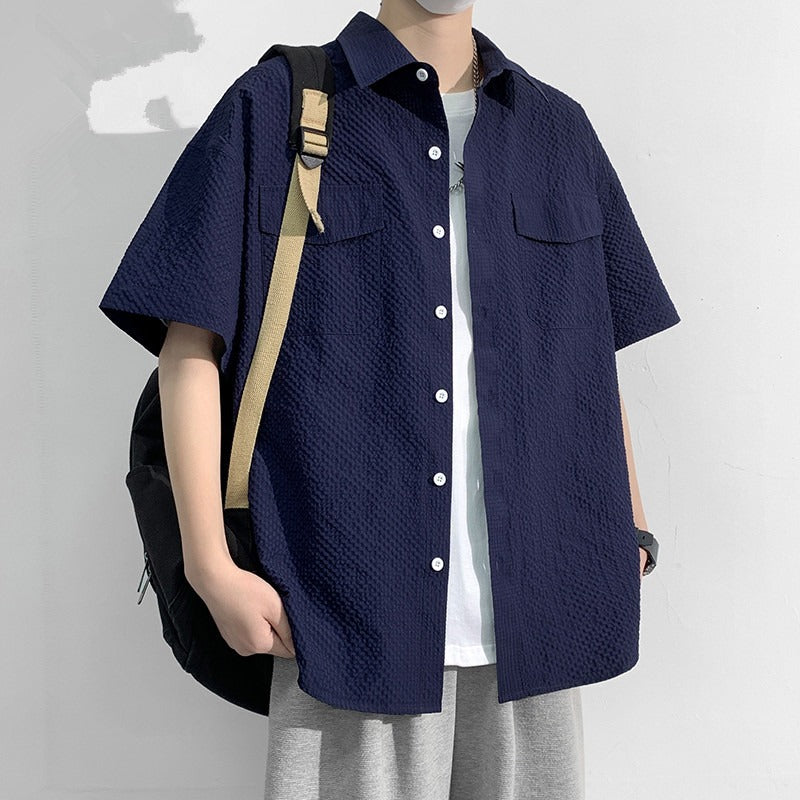 Men's Plus Size Lightweight Short-Sleeve Shirt