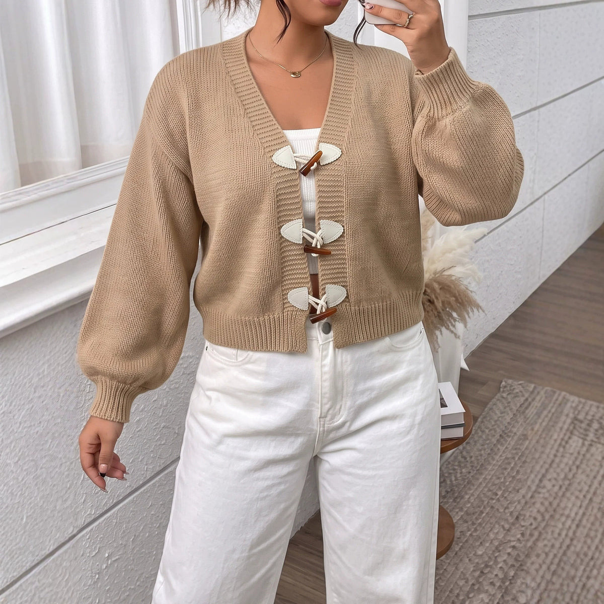 Women's Plus Size Knit Cardigan