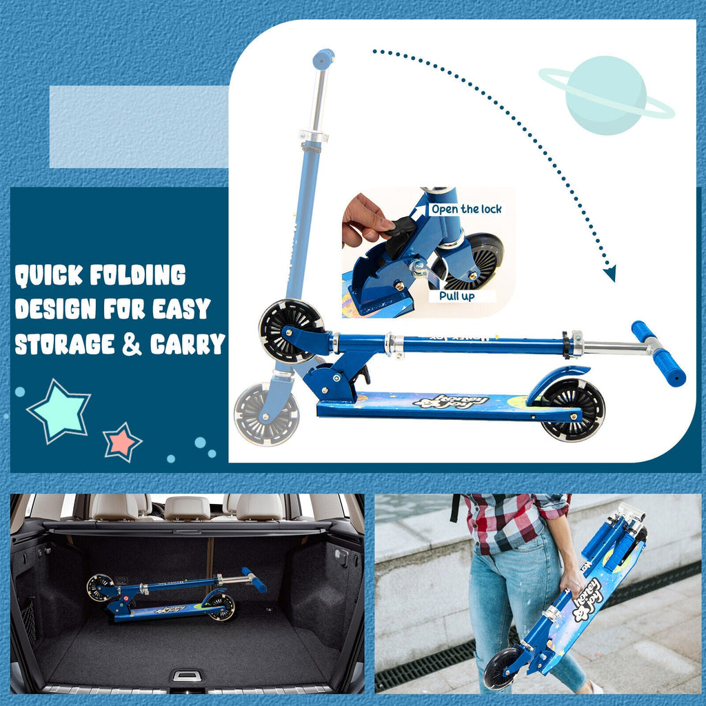 Adjustable Folding Kick Scooter for Kids