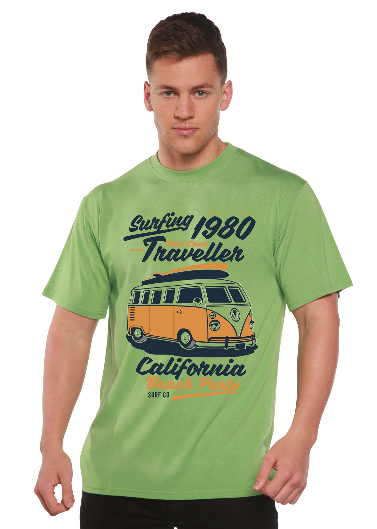 Men's Surfing 1980 Bamboo-Blend Graphic T-Shirt
