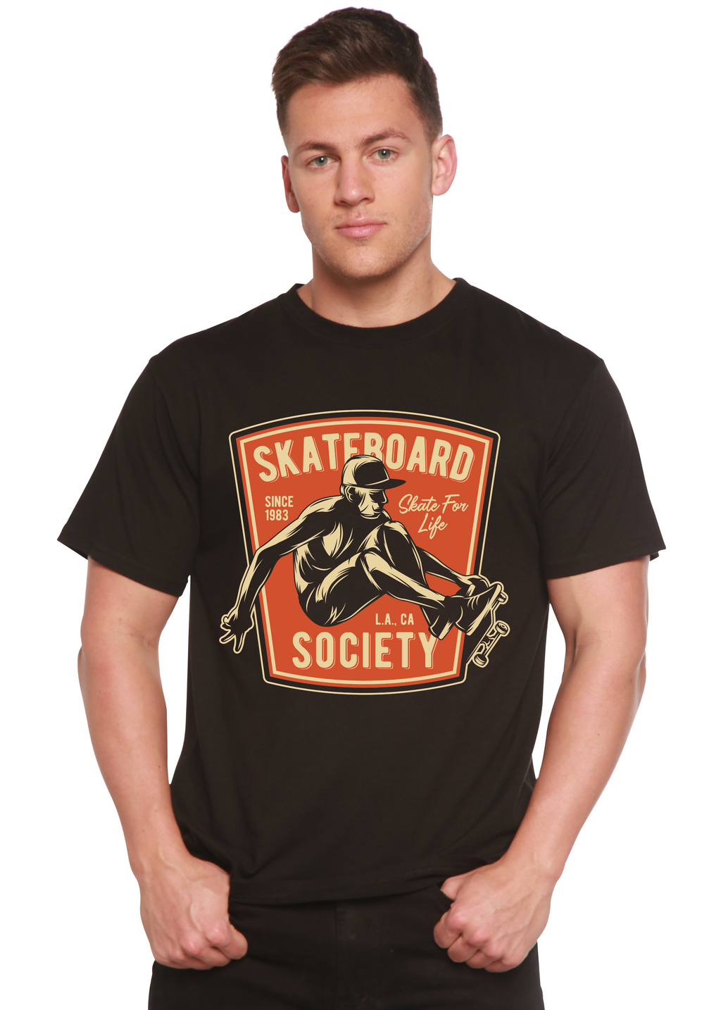 Men's Skateboard Society Bamboo-Blend T-Shirt
