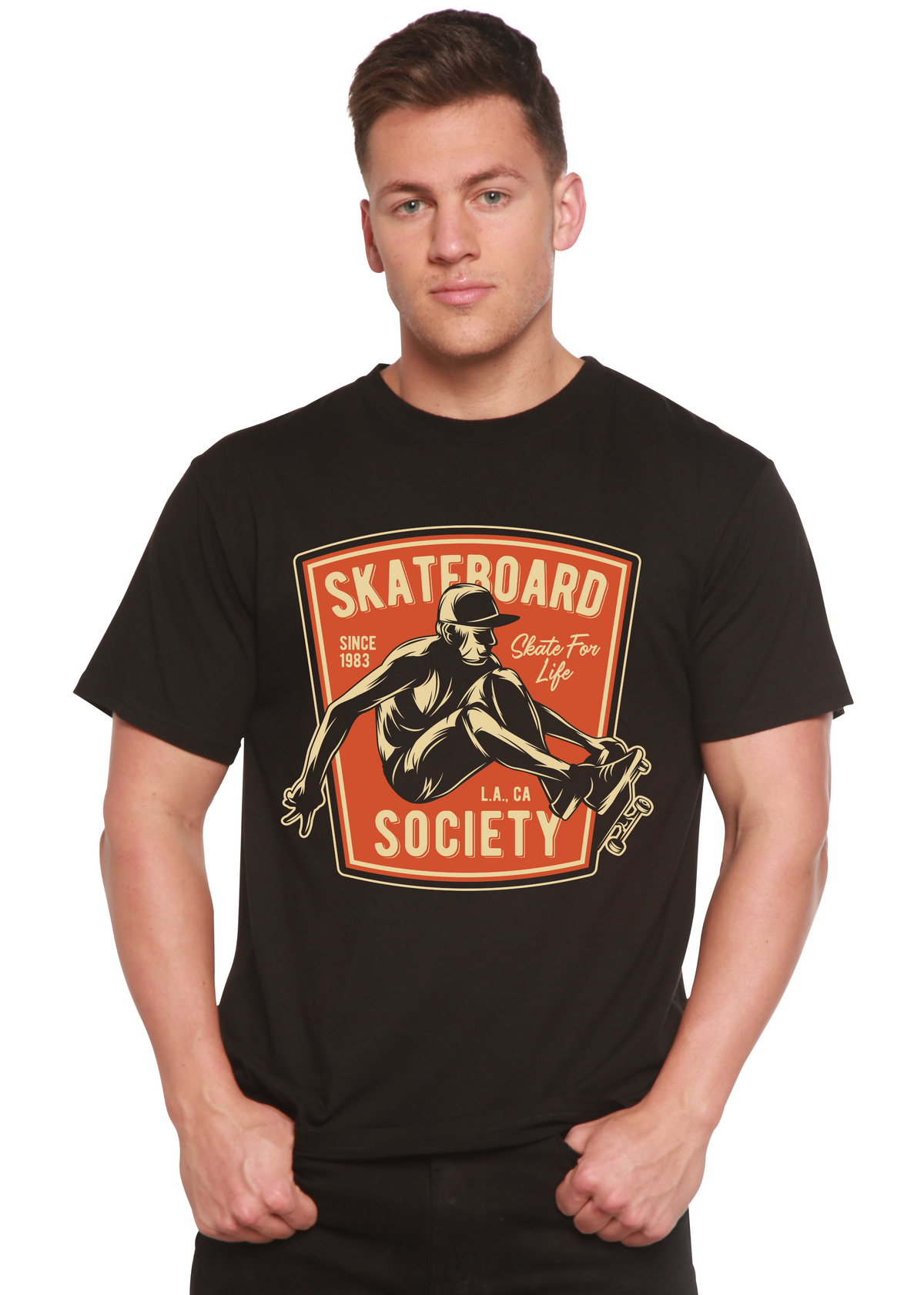 Men's Skateboard Society Bamboo-Blend T-Shirt