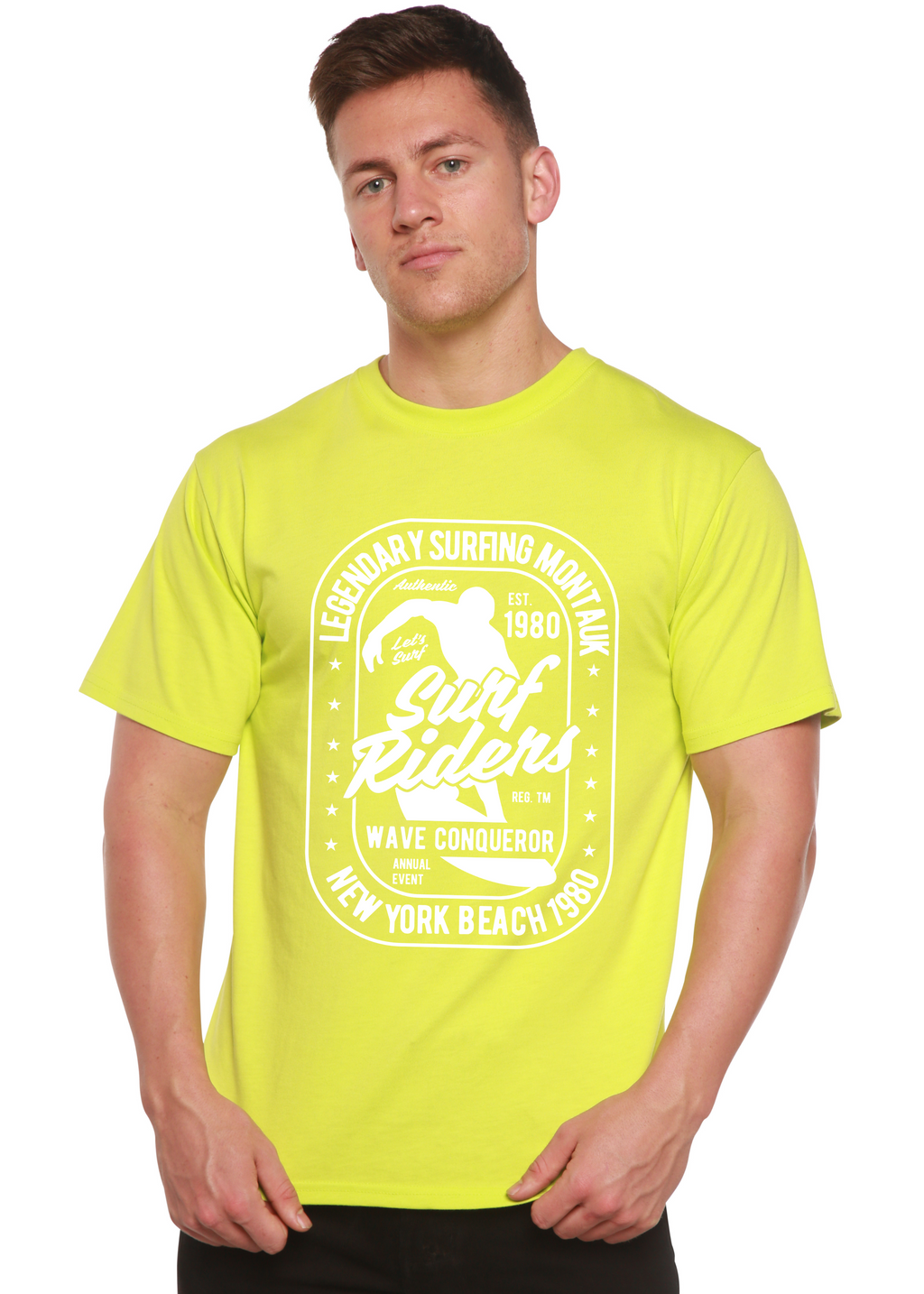 Men's Surf Rider Bamboo-Blend Graphic T-Shirt