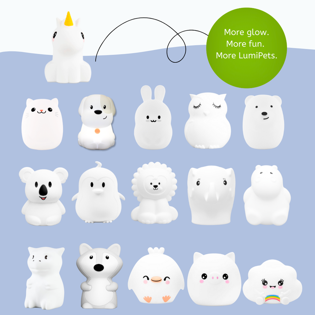 LumiPets Unicorn Soft Silicone Night Light