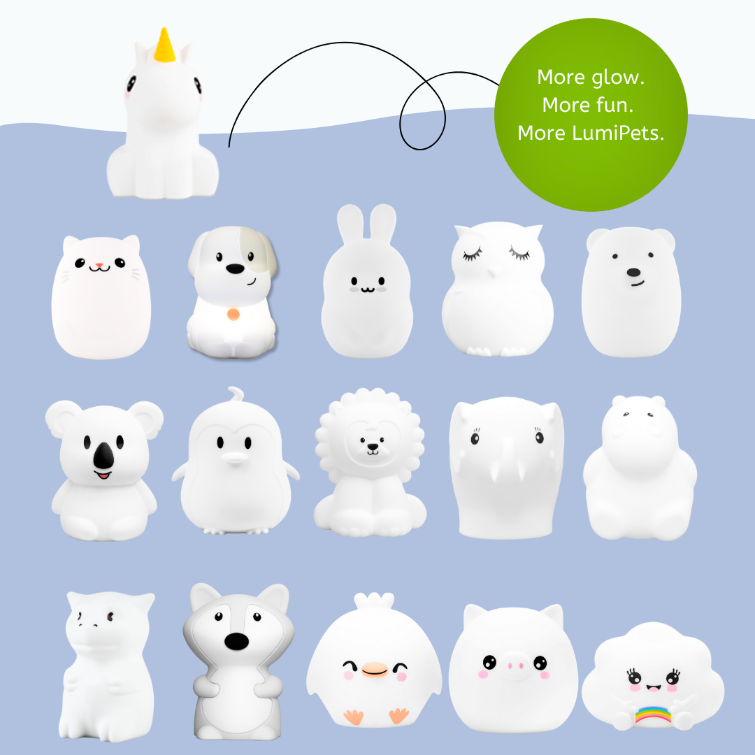 LumiPets Unicorn Soft Silicone Night Light
