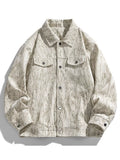 Men's Plus Size Corduroy Casual Jacket