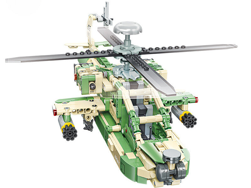 Mil-Blox AH-64 Apache Helicopter Building Set