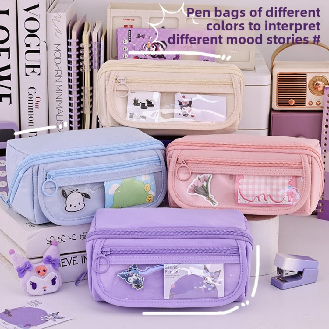 Girls’ Heart Prism Pencil Case