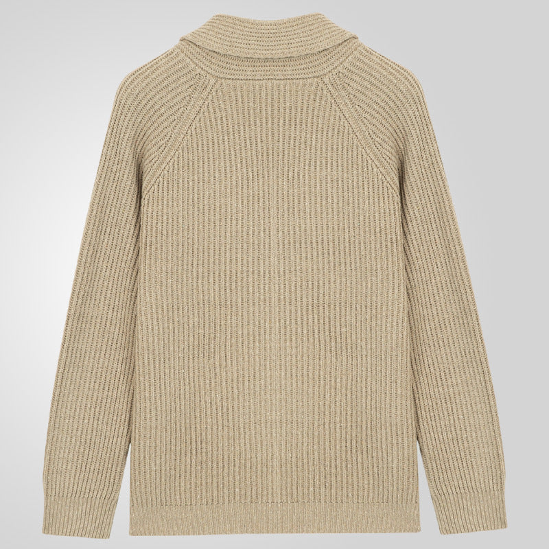 Men's Button-Front Cardigan with Pockets