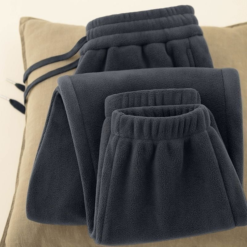 Men's Fleece-Lined Ankle-Tie Sweatpants