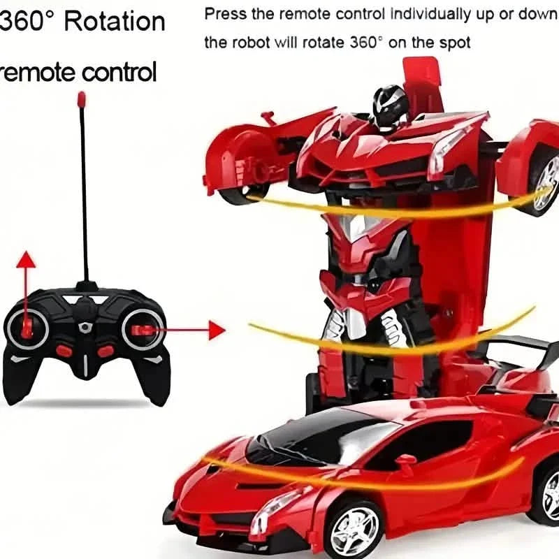 1:18 Transforming RC Robot Car with LED Lights