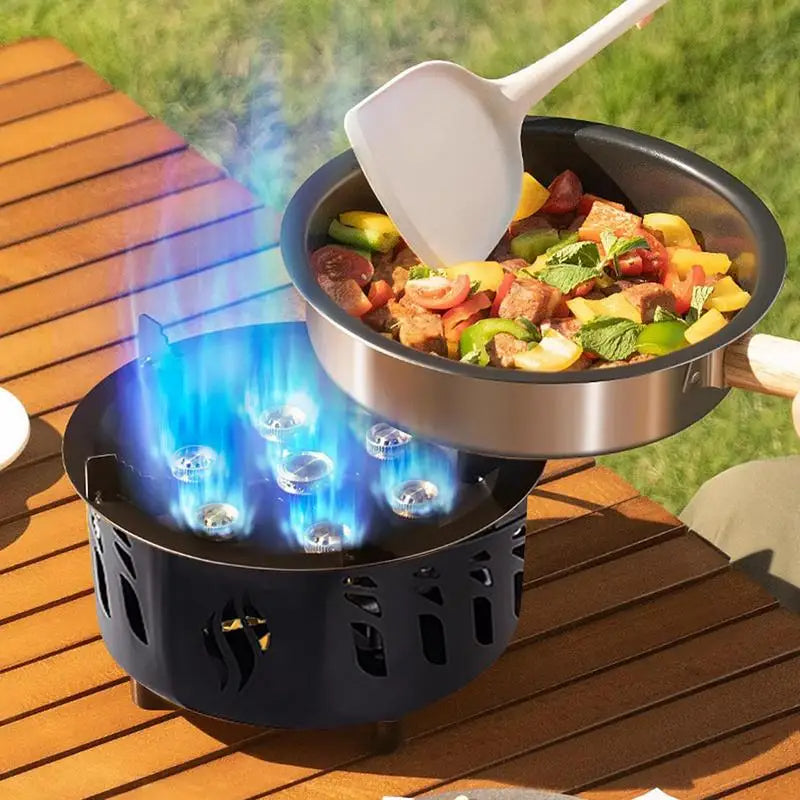 7-Core Camping Gas Stove with Carry Bag