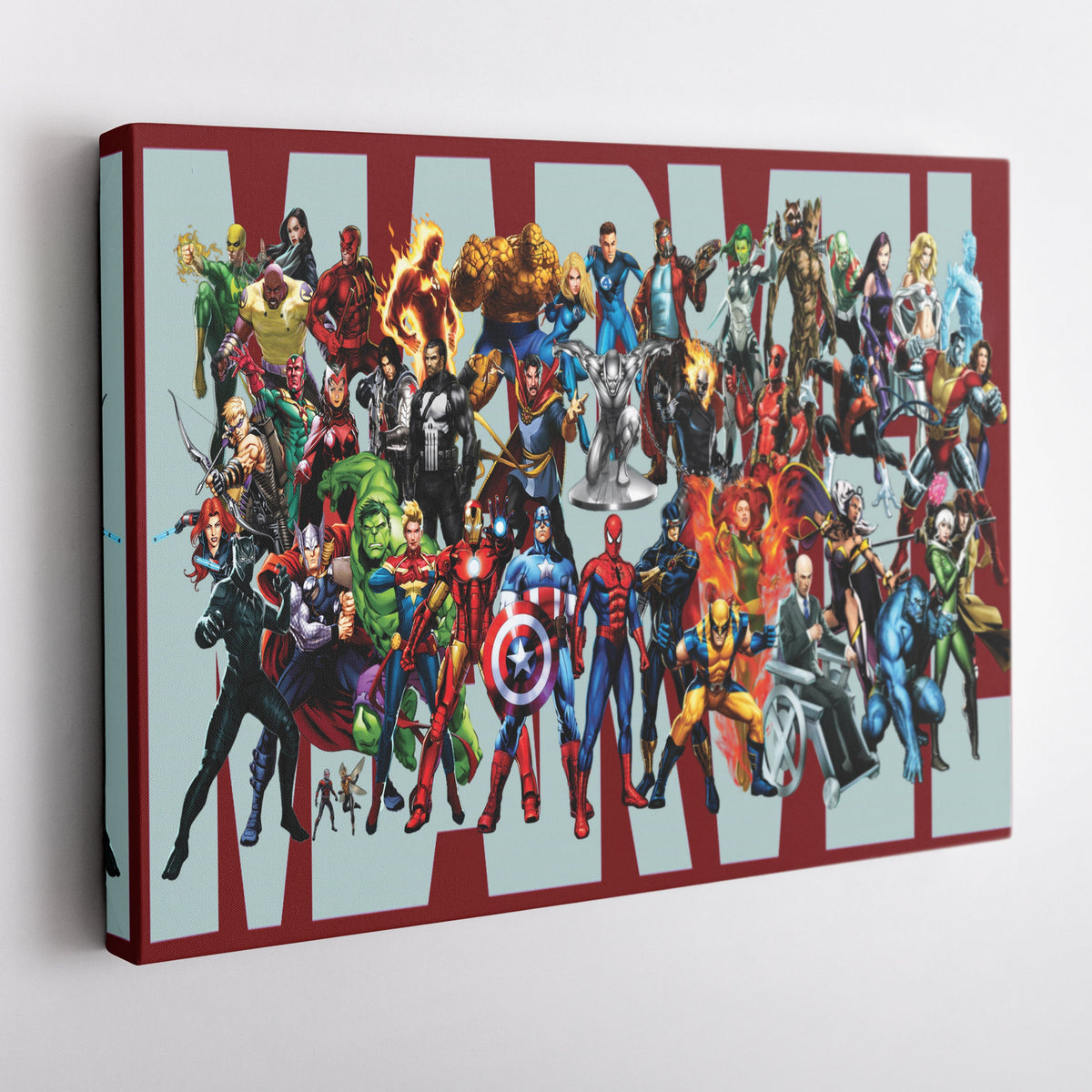 Marvel Superheroes Comic-Style Canvas Wall Art