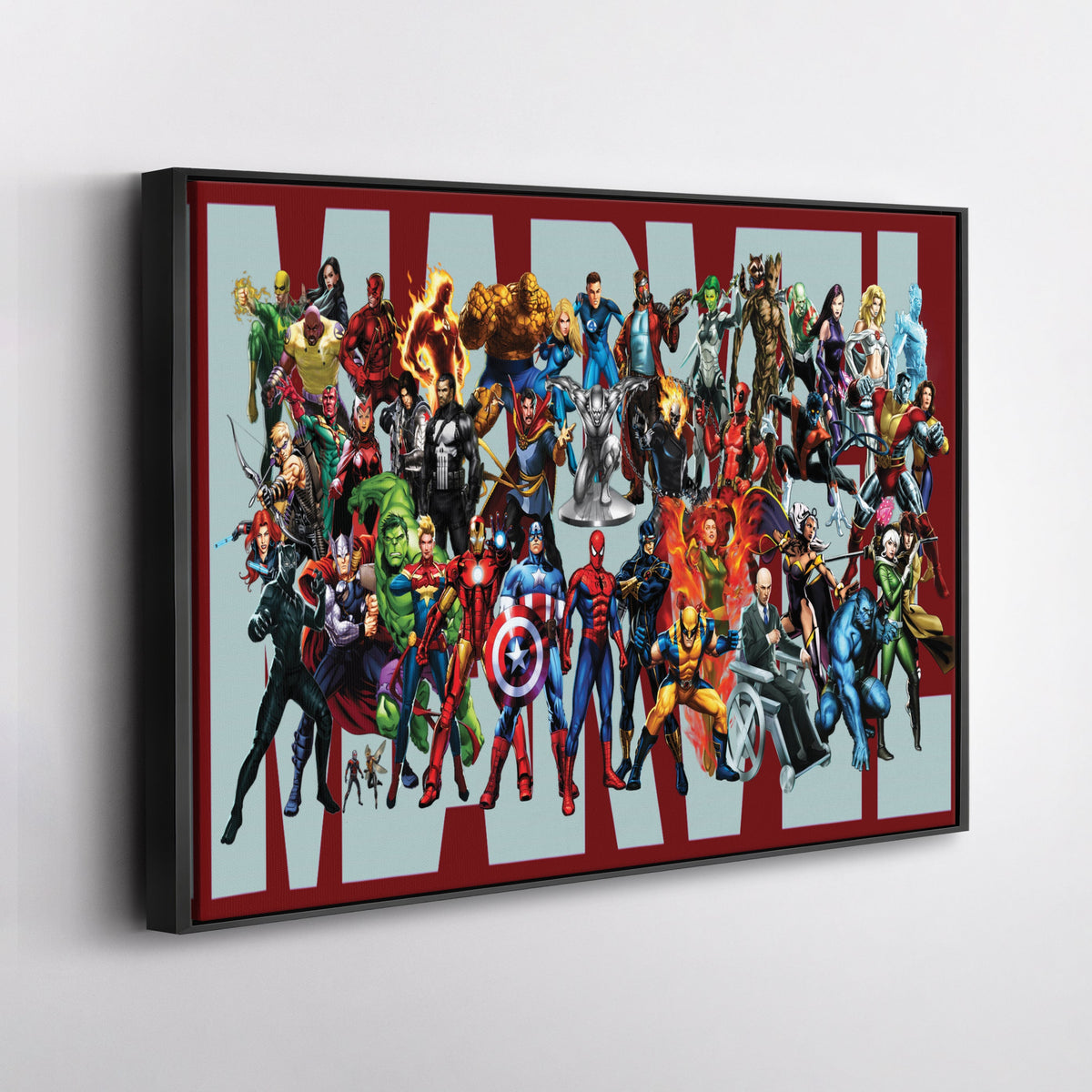 Marvel Superheroes Comic-Style Canvas Wall Art